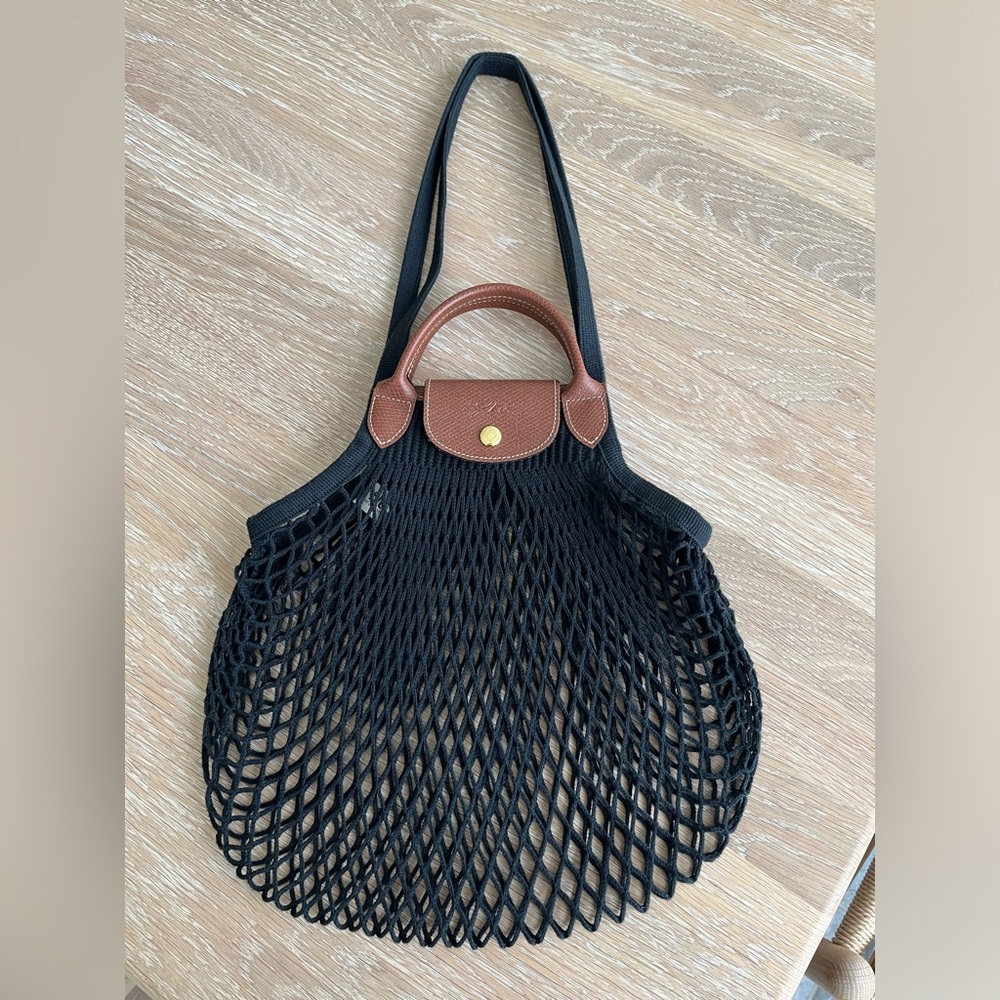 Longchamp Pliage Filet Woven Shoulder Bag